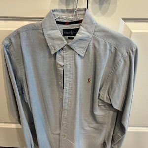 Men's Ralph Lauren Light Blue Button Down Dress Shirt